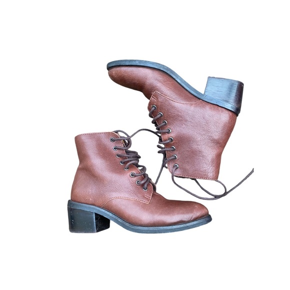 Jeffrey Campbell Heels lace up Boot brown size 6 (37) see shoe - Picture 1 of 6
